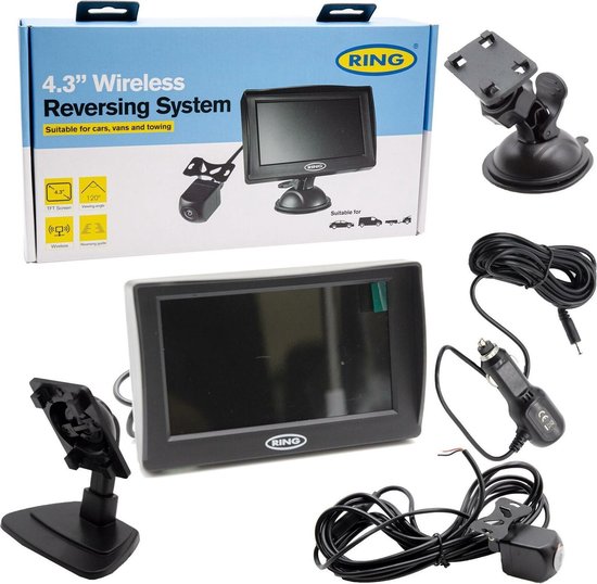 heel optocht Frustrerend RCSW430 RING Draadloze Cameraset - 4,3" Monitor + Draadloze  Achteruitrijcamera | bol.com