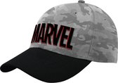 Marvel - Marvel Logo Baseball Cap Camo Grijs