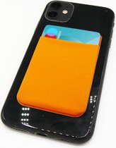 Doodadeals® | Zelfklevende Pasjeshouder Mobiele Telefoon | RFID protectie | Kaarthouder | Selfadhesive Bank card Wallet Phone | Oranje