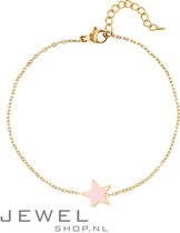 Pink Star Armband | Armband Goud | Armband Ster Roze | Roze Ster Armband | Sieraden Dames | Cadeau Vriendin | Cadeau Liefde | Ring Armband Oorbel Ketting Earcuff | Valentijnsdag Ca