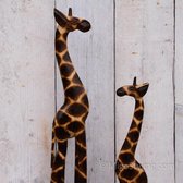 Migo Styling-Giraffe set-2 delig- Hoogte 80/60 cm-Hout-Indonesië
