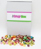 The Candy Box Snoep mix pakket & Snoepgoed doos - Rotzak! - 0.5 Kg Uitdeel en verjaardag cadeau doos voor vrouwen, mannen en kinderen met: Capico, Kauwgomballen, TumTum