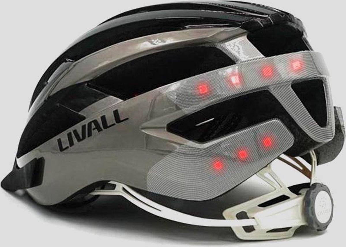 Livall MT1 Neo Grey Large - Smart helm - SOS functie - LED richtingaanwijzers - Smart verlichting
