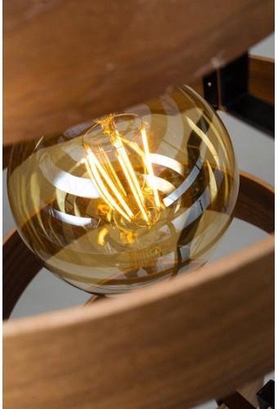 ETH Hanglamp - Plafondlamp Walnut hout - metaal