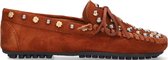 Fabienne Chapot Mocassin Allover Studs Mocassins - Instappers - Dames - Cognac - Maat 40