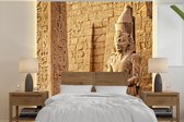 Behang - Fotobehang Egypte - Standbeeld - Farao - Breedte 300 cm x hoogte 300 cm