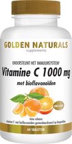 Golden Naturals Vitamine C 1000mg met bioflavonoïden (60 veganistische tabletten)