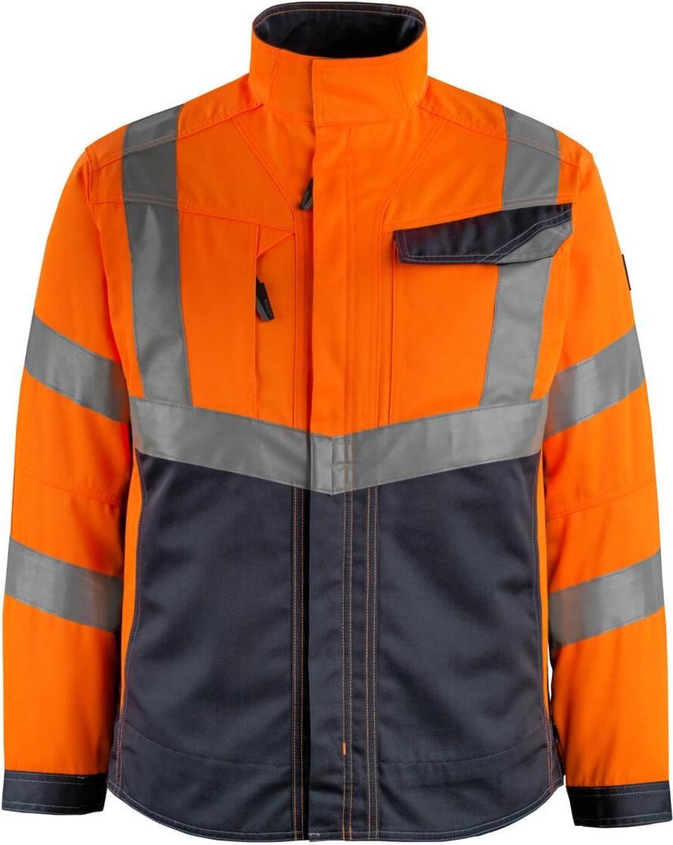Mascot Safe Supreme Jas 15509-860 hi-vis /donkerantraciet Oranje