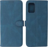 Samsung Galaxy A02s - A03s Hoesje - Portemonnee Book Case - Kaarthouder & Magneetlipje - Kunstleer - Blauw