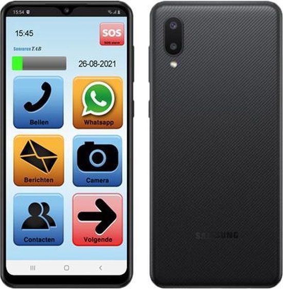 SeniorenTAB S603S: Android 11| 6.5 inch scherm | 32GB opslag | 13MP Camera | 4G
