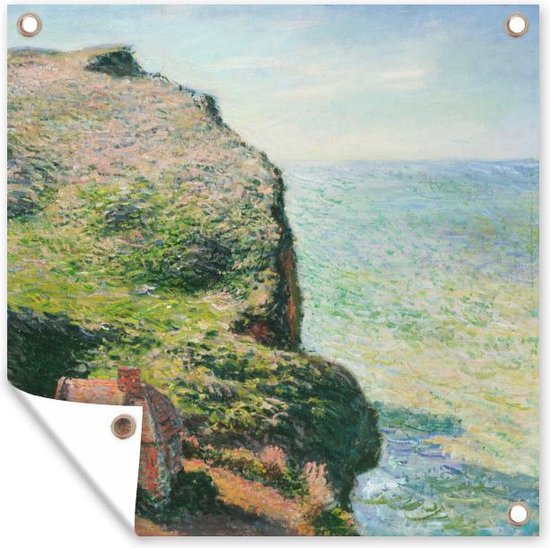 Tuinposters Het wachtershuisje - Claude Monet - 50x50 cm - Tuindoek - Buitenposter