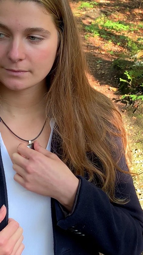 Collier en cuir 46cm