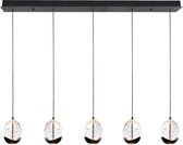 Highlight hanglamp Clear Egg balk 5L 105 cm - zwart