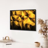 Akoestische panelen - Geluidsisolatie - Akoestische wandpanelen - Akoestisch schilderij AcousticPro® - paneel met abstract patroon - Design 130 - Premium - 130x90 - zwart- Wanddeco