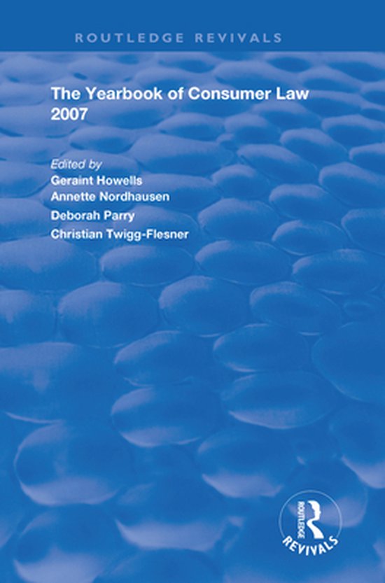 Routledge Revivals - The Yearbook of Consumer Law 2007 - cover