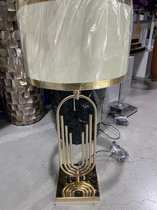 Tafellamp Symbol - Bureau lamp - Tafellamp - Meubel lamp - Goud/Zwart 56x21x21