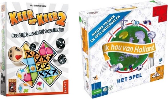 Spellenbundel - 2 Stuks - Keer op Keer 2 & Ik hou van Holland Bordspel