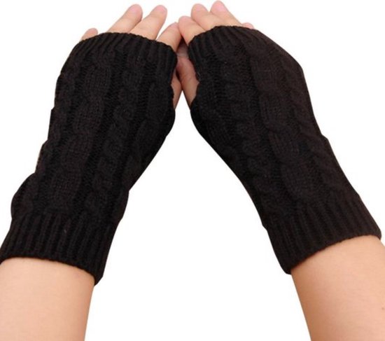 Stenen hand gebreide vingerloze handschoenen womens polswarmers Accessoires Handschoenen & wanten Winterhandschoenen 