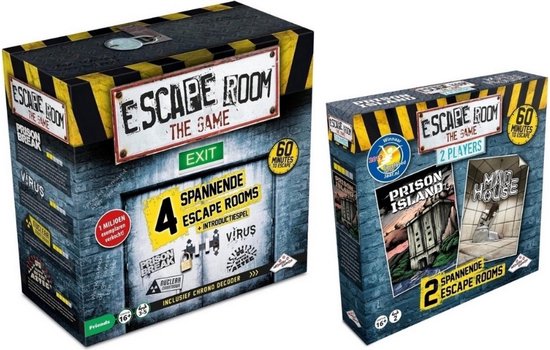 Afbeelding van het spel Spellenbundel - 2 Stuks - Escape Room - The Game basisspel & Uitbreiding Mad House