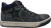 Naturino mt 35 veter rits navy ster hoge lederen sneakers Alfie Grijs navy