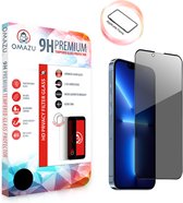 OMAZU 3D Privacy Tempered Glass Screenprotector, Apple iPhone 12 / Pro - 6.1’’(Full Screen) Met handige installatie applicator