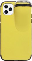 iPhone 11 Pro Max hoesje - iPhone hoesjes - Airpodhoesje - Geel - Backcover - Able & Borret