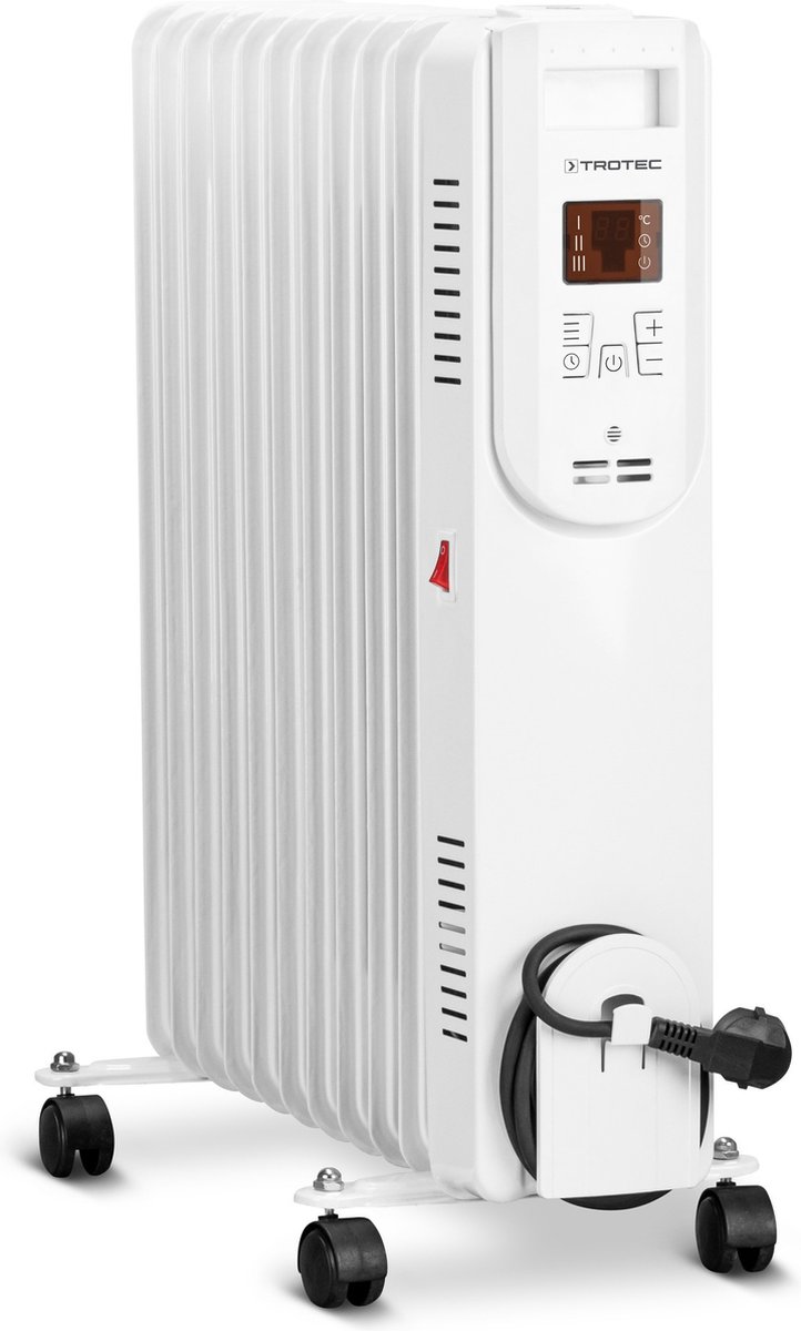 TROTEC Elektrische radiator TRH 26 E, bij-verwarming - oliegevulde radiator - Timer - 3 Standen