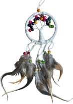 Dromenvanger Mini - Tree Of Life -Houten Kralen - Lucky Charm - Full Color