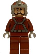 Lego Star Wars Minifiguur, T-16 Skyhopper Pilot - Light Bluish Gray Helmet ( geleverd in zipzakje )