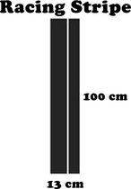 Racing Stripe / Race Streep 3 (wit) (100x13cm)