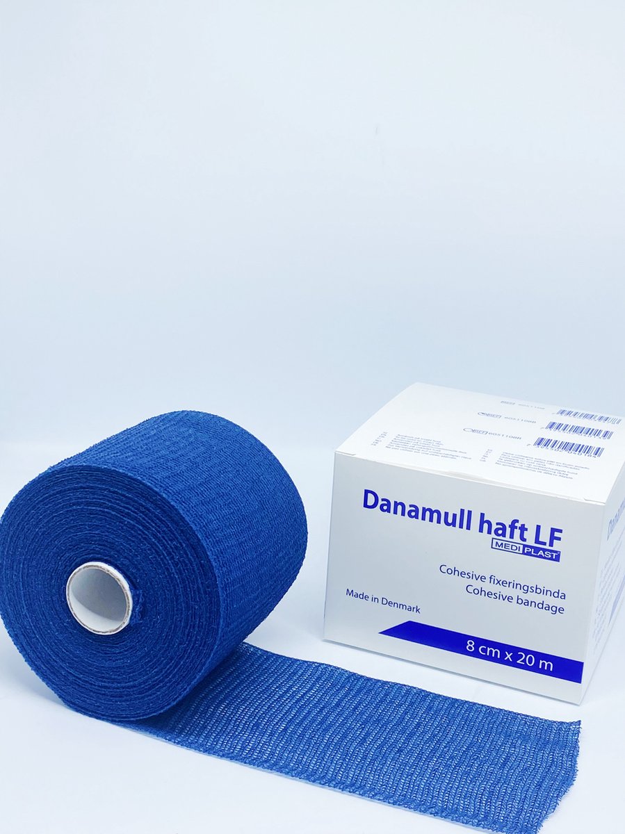 Goedkoopste Danamull Haft Zelfklevend Fixatiewindsel Blauw 8cm x 20m