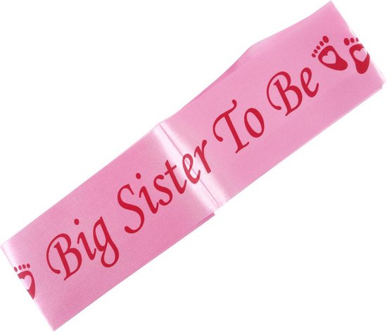 Écharpe avec le texte Big Sister to Be rose - baby shower - révélation de  sexe -... | bol.com