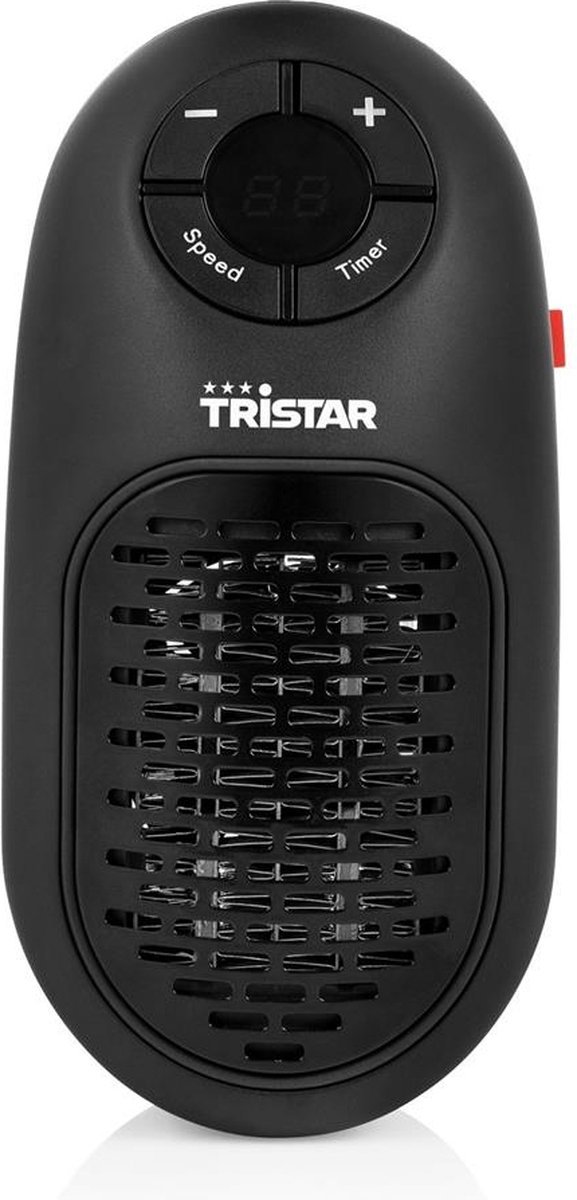 Verwarming Elektrisch - Tristar Plug Heater - 400W Met Timer Functie - Met 2 Standen - Verstelbare temperatuur - Mini Kachel