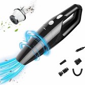 Luxe Auto Zakloze Auto Stofzuiger - 12V Car Vacuum Cleaner - 12 Volt Stof Zuiger Voor In Auto/Camper/Caravan/Boot - Autozuiger - Kruimeldief Autostofzuiger Met 5 Verwisselbare Mond