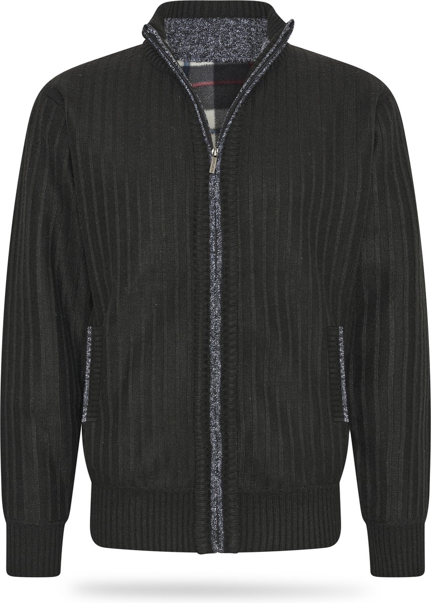 Cappuccino Italia - Heren Vest Bounded Cardigan - Zwart - Maat L