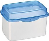 Boîte de rangement Sunware 5,6 litres - transparente avec couvercle bleu - étanche à l'air et au gel