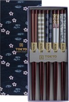 Tokyo Design Studio – Chopstick Set - Eetstokjes – Set van 5 paar – Mixed Design