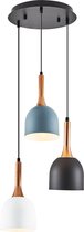 SK lighting 5027-3A - Modern Hanglamp - 3x40W E14 - Ø:40 x H:120 cm - Meerkleurig