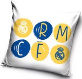 Real Madrid Sierkussens - Kussen - 40 x 40 inclusief vulling - Kussen van Polyester - KledingDroom®