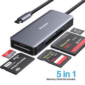 Sounix USB C Kaartlezer - 5 in 1 CF/MS/TF/M2/(micro)SD Kaartlezer - Memory Card Kaart Reader