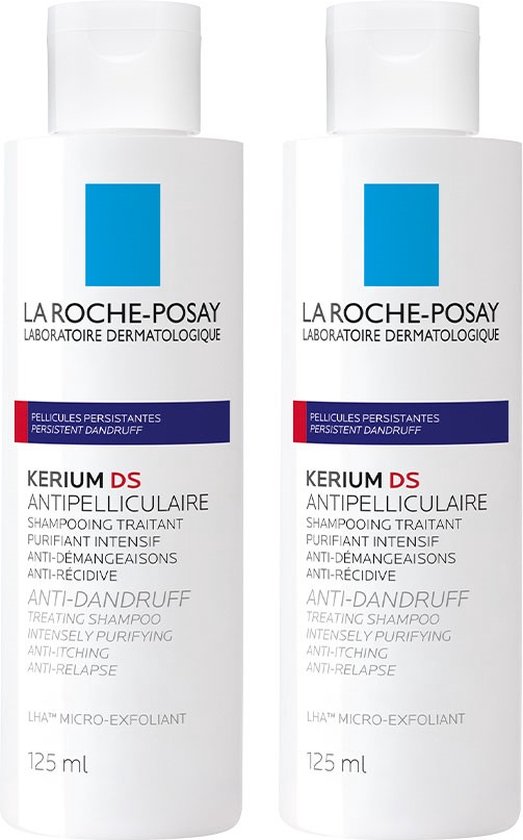 La Roche-Posay Kerium DS Kuur Shampoo tegen Haarroos - 2x125ml | bol.com