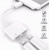 Apple Lightning Splitter iPhone - Audio et chargement - Blanc