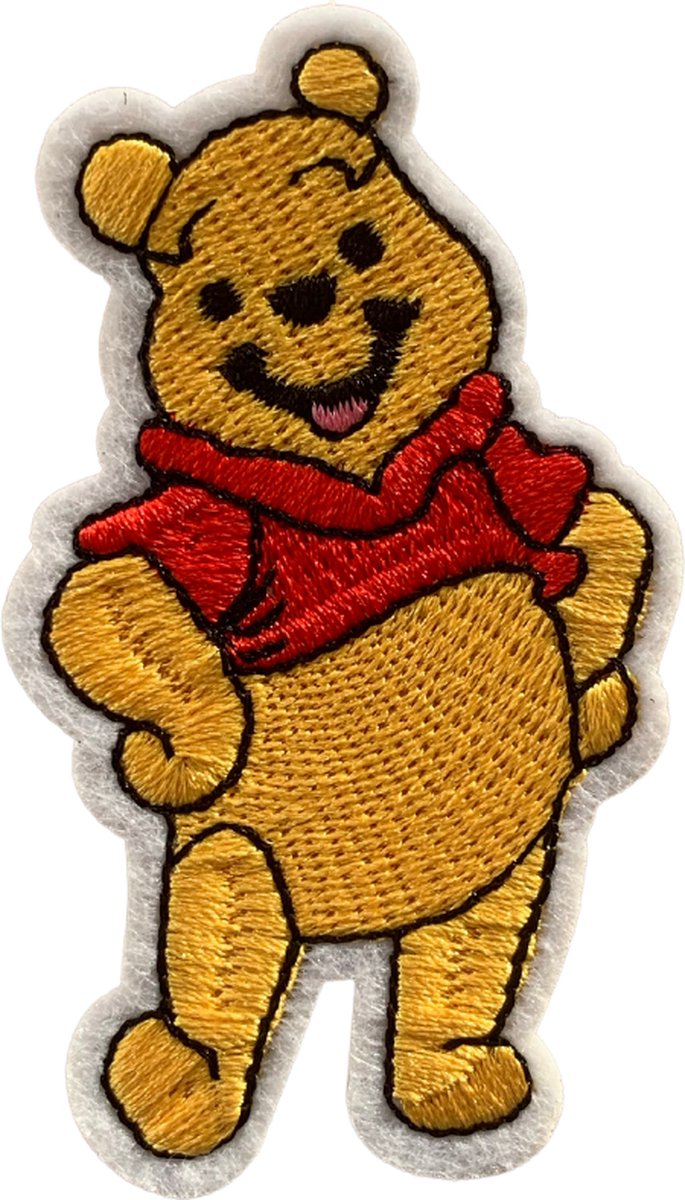 Winnie the Pooh beer strijk embleem - Disney patch - patches - stof & strijk applicatie - Indyaantje Denim