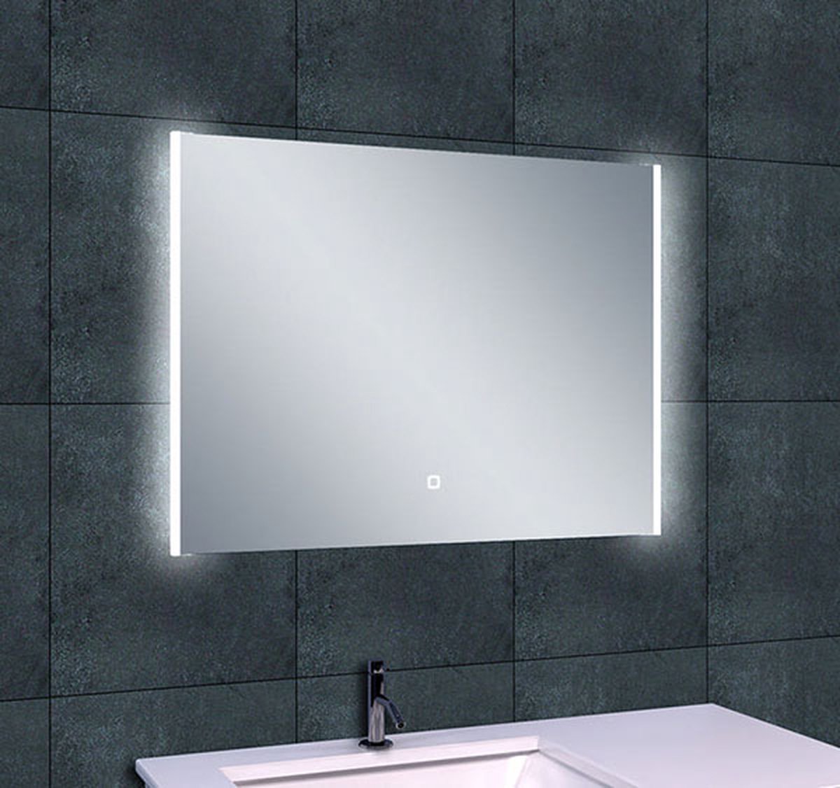Bally Duo Dimbare Condensvrije Spiegel Met LED Verlichting En Verwarming 80x60x0,5cm