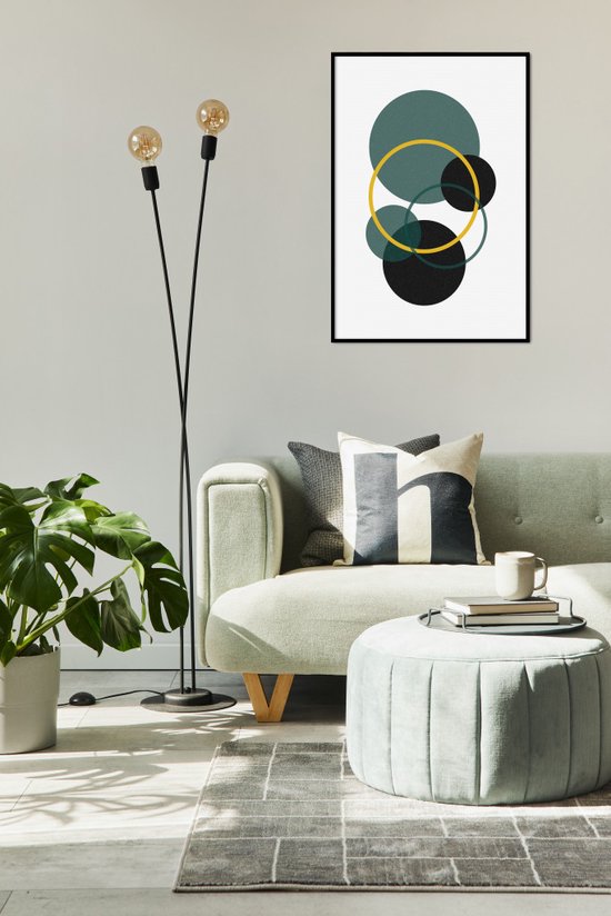 Acoustic-home Akoestisch schilderij Pro 100x70 paneel zwart lijst... | bol.com