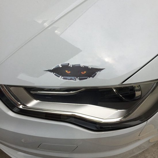 GoedeDoelen.Shop | (Auto) Sticker Cat Eye | Scootersticker | Katten Sticker | Katten Ogen | Autosticker | Cadeau