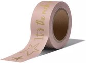 Washi tape - Wonderful Time pink - 15mm 10mtr