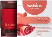6 stuks Bolsius geurglas granaatappel - pomegranate geurkaarsen 63/90 (24 uur) True Scents