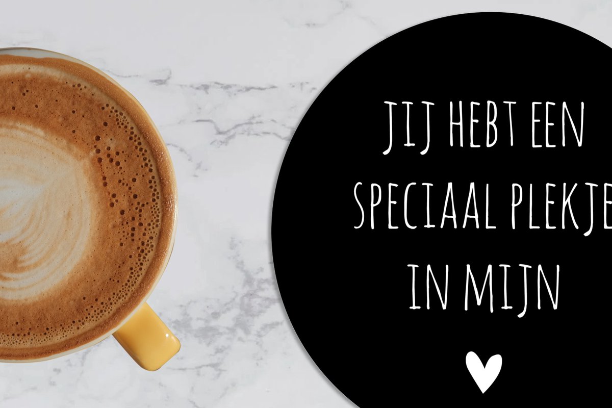 Onderzetters voor glazen - Rond - Een speciaal plekje in mijn hart