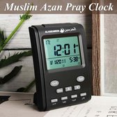 Religie Digitale Wekker - Moskee Islamitische Moslim Gebedstijden - Azan Tafel Bureauklok - Kalender - Alarm - Lcd-scherm - Woondecoratie